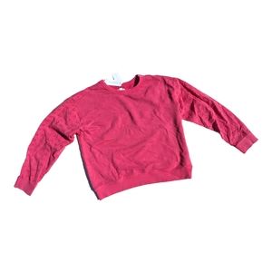 Gymboree Girls XL 14 "One of a Kind" Dyed Pink Sweatshirt w/ Eyelet Sleeves